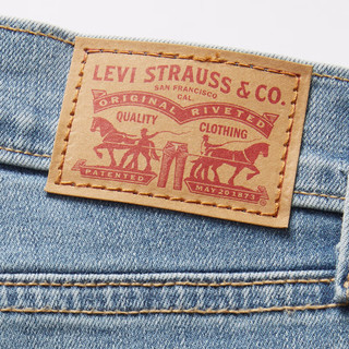 Levi's李维斯24春季女士破洞牛仔短裤修身百搭个性时尚潮流 蓝色 24