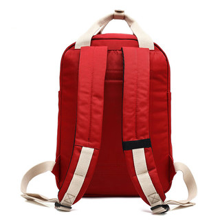 国家地理国家地理背包女大容量双肩包男15.6英寸笔记本电脑包书包 红色