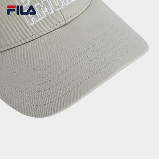 FILA 斐乐款棒球帽2024夏时尚休闲帽子运动帽遮阳帽 沙漠卡其-DK XS