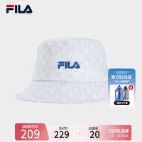 FILA 斐乐官方情侣款圆帽2024夏新款时尚休闲帽遮阳帽渔夫帽盆帽