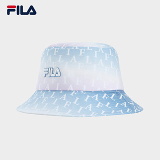 FILA 斐乐款圆帽2024夏时尚休闲帽遮阳帽渔夫帽盆帽 满印一-ZA XS