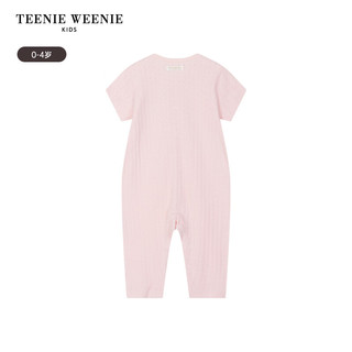 Teenie Weenie Kids小熊童装24春夏新款男宝宝纯棉针织提花连体衣