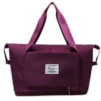 zilan 织兰 短途旅行包女行李包待产收纳袋大容量可扩展干湿分离运动手提包 葡萄紫