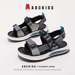 ABCKIDS 童鞋男童鞋凉鞋2024夏季儿童透气露趾沙滩鞋中大童运动鞋