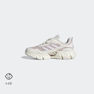 adidas「CLIMACOOL清风鞋」魔术贴休闲运动鞋男小童阿迪达斯 粉白色/白色 31码