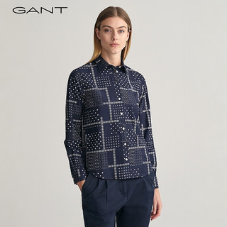 GANT甘特2024春季女装通勤时尚长袖衬衫|844300002 113-蛋壳白 32