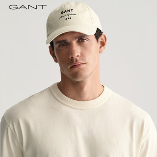 GANT甘特2024春季男士休闲通勤短袖T恤衫|2015050 奶白色130 XS