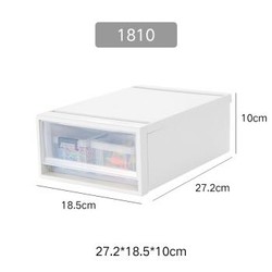 Jeko&Jeko 捷扣 塑料透明小號抽屜式收納盒3只裝收納箱桌面整理箱SWB-5497