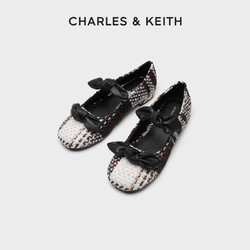 CHARLES & KEITH CHARLES＆KEITH22秋季新款CK1-70900406女士蝴蝶結飾平底瑪麗珍鞋