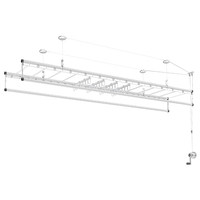 HOTATA 好太太 D-1123 手摇晾衣架 四杆 2.4m 银色