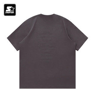 STARTER|印花T恤2024年夏季美式宽松短袖潮流时尚 紫色 L