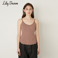 Lily Brown 春夏  带胸垫波浪下摆打底吊带LWCT211148