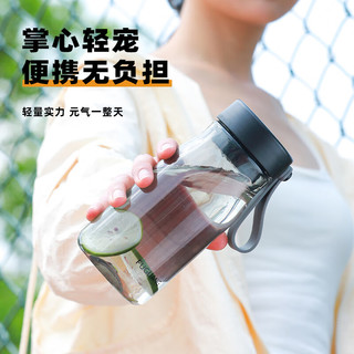 FGA富光塑料水杯tritan高颜值便携儿童男女泡茶防摔运动杯子夏 自带茶滤-绿色-660ML
