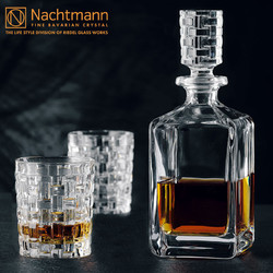 B.ROB 德国进口晶玻璃杯创意家用欧式威士忌杯套装洋酒杯具 波萨诺瓦威士忌酒具3件套