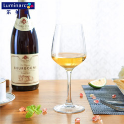Luminarc 乐美雅 高脚杯葡萄酒杯玻璃杯香槟杯细品干邑杯家用红酒杯套装 臻选350ml（6只装）