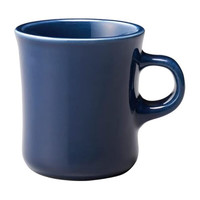 KINTO 日本进口陶瓷马克杯 手冲咖啡杯 复古杯 送礼杯子 耐热 简约时尚 藏青色 250ml