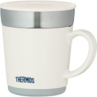 THERMOS 膳魔师 不锈钢保温杯 办公室咖啡杯 易拉罐 JDC-241 -WH  白色 240ml