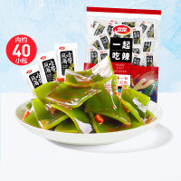WeiLong 卫龙 风吃海带片40包 轻巧装海带 340g