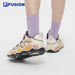 FILA FUSION 斐乐潮牌女鞋VERTICAL复古篮球鞋2024夏季新款运动鞋