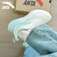 ANTA 安踏 飞扬女鞋薄荷绿透气网面软底跑步体测夏季新款轻便正品运动鞋