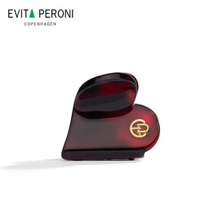依慧达（Evita Peroni ）迷你爱心刘海抓夹小号马尾后脑勺发卡酒红色仿水晶520