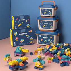LEXINRONG 樂欣榮 兒童積木大顆粒拼裝玩具模型  DIY-雪花禮盒（200片)