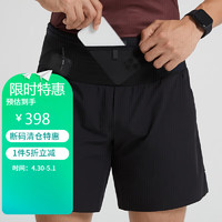 Flipbelt 运动短裤男夏季速干透气舒适跑步裤腰包健身篮球裤 黑色 XS