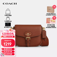 COACH 蔻驰 女士Amelia马鞍包单肩斜挎包红棕色CP001IMR1W