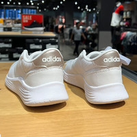 adidas 阿迪达斯 女鞋 夏季新款运动鞋低帮轻便网面透气耐磨休闲跑步鞋 FZ0384白色/香槟金 38