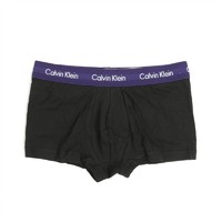Calvin Klein/CK 卡尔文克雷恩 3件装男士平角裤四角内裤 U2664G 黑/黑/灰 YKS L