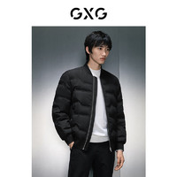 GXG男装 黑色棒球领短款羽绒 23年冬季GEX1D2525894 黑色 175/L