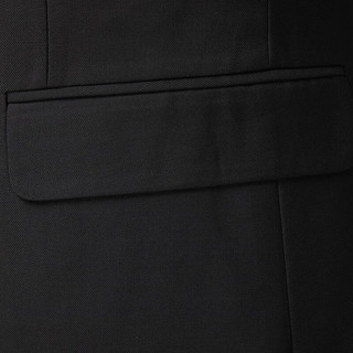 KIN DON金盾西服套装男春季纯色男士上班商务正装西装男修身西服结婚礼服 黑色两粒扣 175(120-140斤)