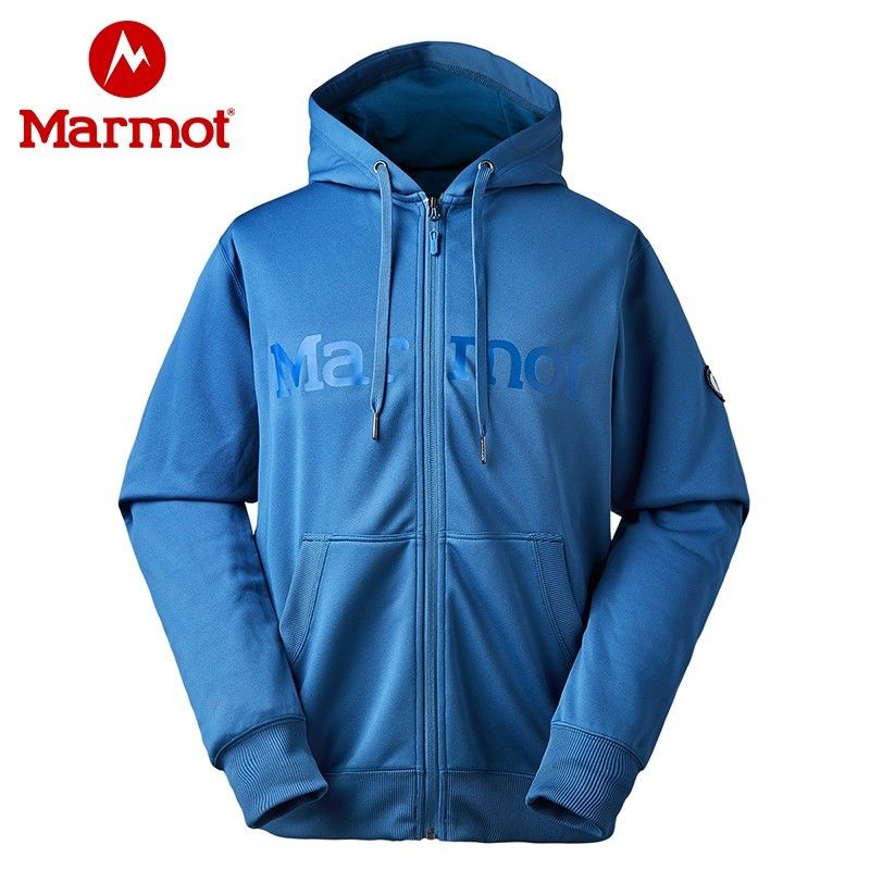 特价清仓Marmot土拨鼠户外休闲运动保暖男士开衫卫衣外套上衣夹克