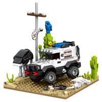 SEMBO BLOCK 森宝积木 炫酷车队系列 714318 奔腾越野场景