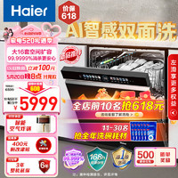 Haier 海尔 嵌入式W5000Max  大16套双面洗2.0 EYBW163266GHU1
