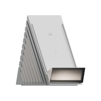 MEIZU 魅族 PANDAER 50W 立式風冷無線充 銀灰色 Lipro氛圍燈 真空電鍍科技面板