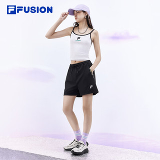 FILA FUSION斐乐潮牌欧阳娜娜同款女子针织背心2024夏季时尚休闲 标准白-WT 165/84A/M