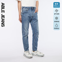 ABLE JEANS【大V裤】2024夏季男士百搭通勤酷爽牛仔裤男 【酷爽】天晴蓝 36/34