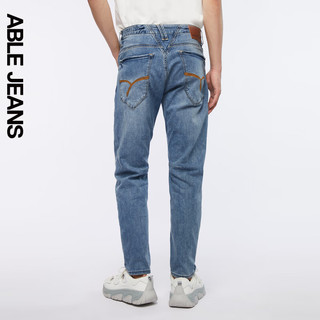 ABLE JEANS【大V裤】2024夏季新款男士百搭通勤酷爽牛仔裤男 【酷爽】