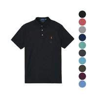 拉夫劳伦 韩国直邮[POLO] POLO 柔软的 棉 短袖 领子T恤 3扣子 Custom 修身