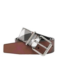 BURBERRY 博柏利 Mack 35 格纹真皮可调节腰带  85cm
