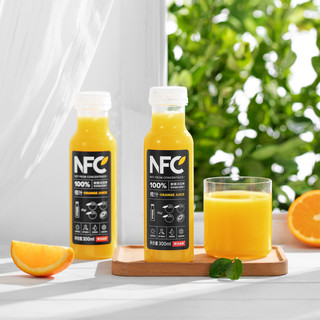 农夫山泉100%NFC果汁300ml*12瓶（橙汁*6+芒果汁*6）