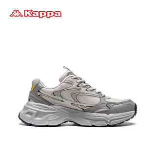 卡帕（Kappa）老爹鞋男子运动休闲跑步鞋 冷灰色/高级灰 36.5