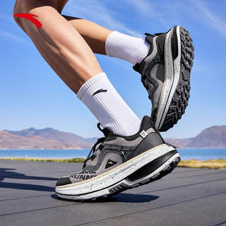 安踏男鞋户外机能跑步鞋子男夏季徒步登山运动鞋男鞋112425572 城堡灰/黑-6 7.5 （男40.5）