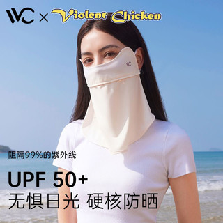 VVC防晒面罩女夏季全脸一体防紫外线透气加长护颈护肩口罩脸基尼