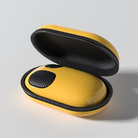 MIPOW双模无线蓝牙鼠标商务办公便携适用于笔记本台式机电脑轻音iPad手机鼠标高颜值家用娱乐外 带收纳包、黄色