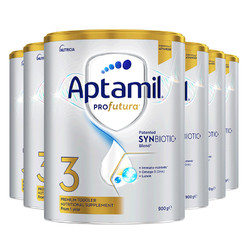 Aptamil 爱他美 澳洲爱他美白金240亿活性益生菌奶粉3段*6罐