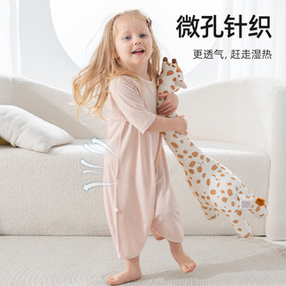 贝肽斯婴儿睡袋夏款优可丝睡袍防踢被儿童睡衣女宝宝睡裙
