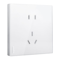 罗格朗（LEGRAND） 开关插座面板 五孔插座暗装电源套装 逸远素月白五孔10只