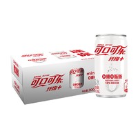 可口可乐（Coca-Cola）纤维+无糖零热量 汽水 碳酸饮料 200ml*12罐